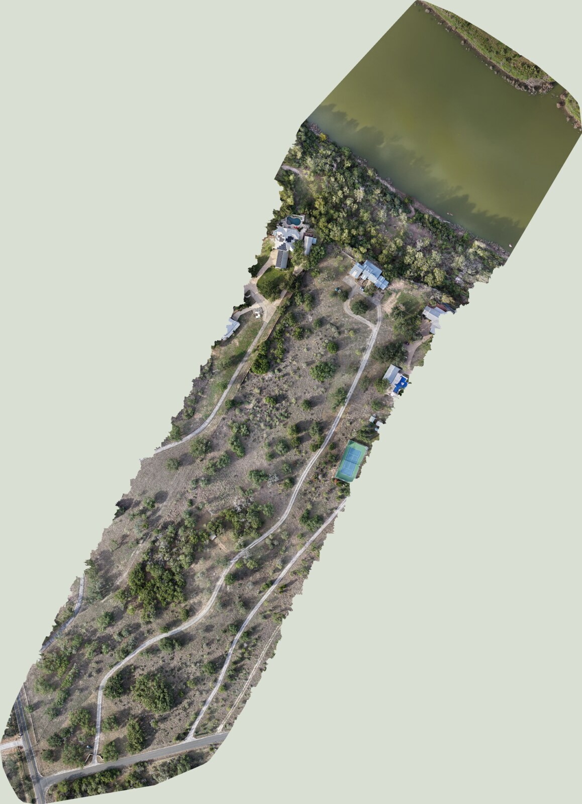 Aerial orthomosaic of a project site